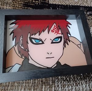 Gaara (Naruto) Anime Glass Painting - 4 x 6 Photo Frame